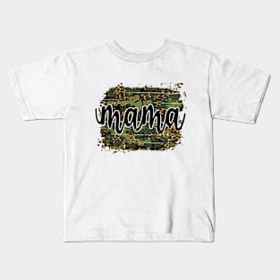 Mama Camouflage Leopard Kids T-Shirt